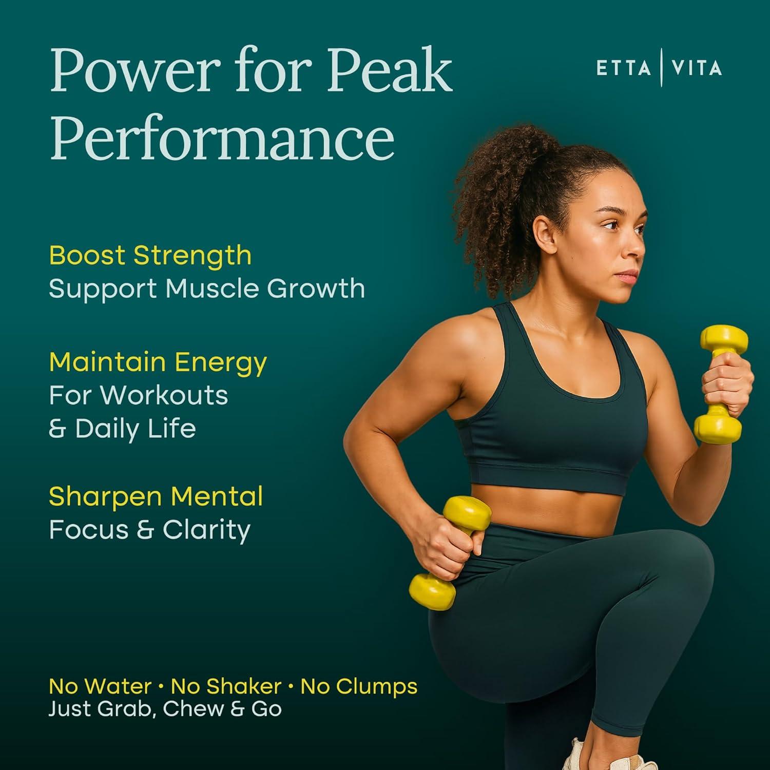 Gomitas de Creatina Monohidrato Etta Vita 5g Sin Azúcar