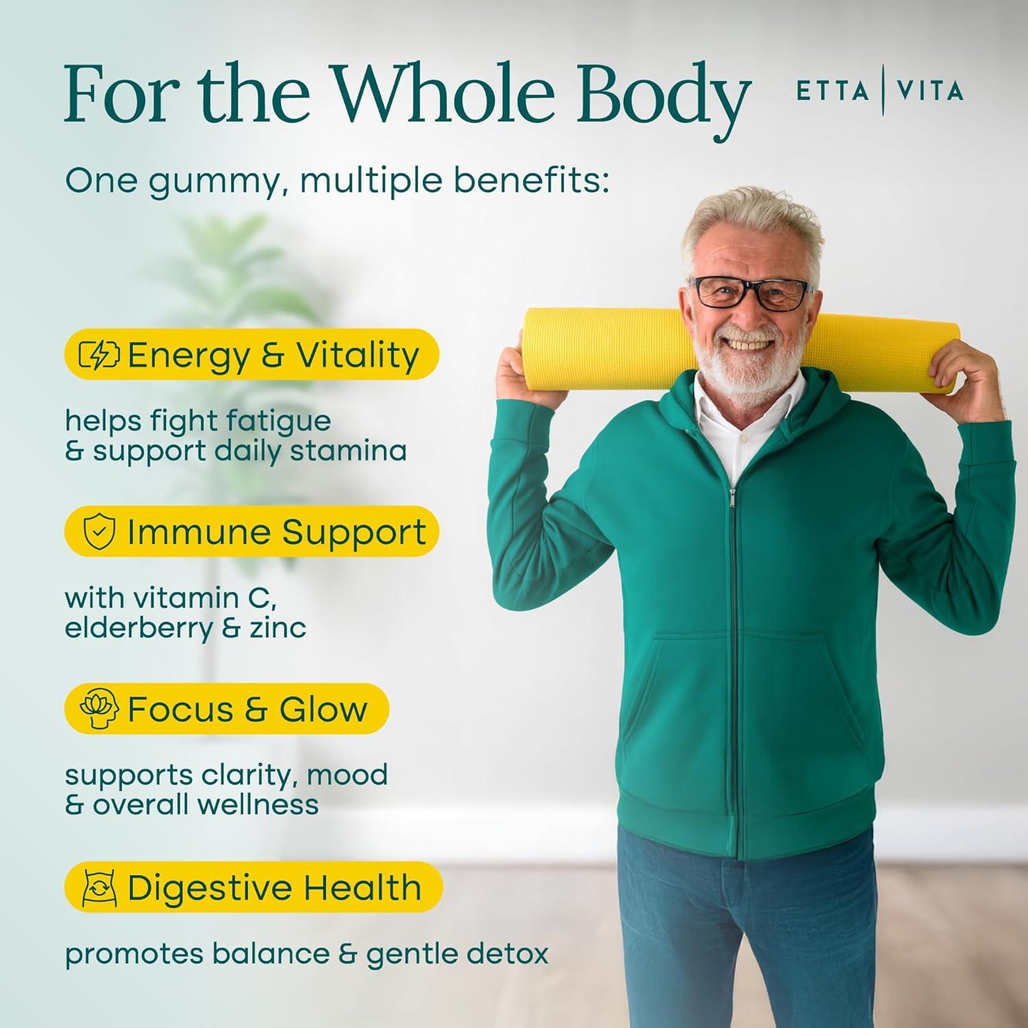 Gomitas de Frutas y Verduras Etta Vita 120 Masticables Veganas