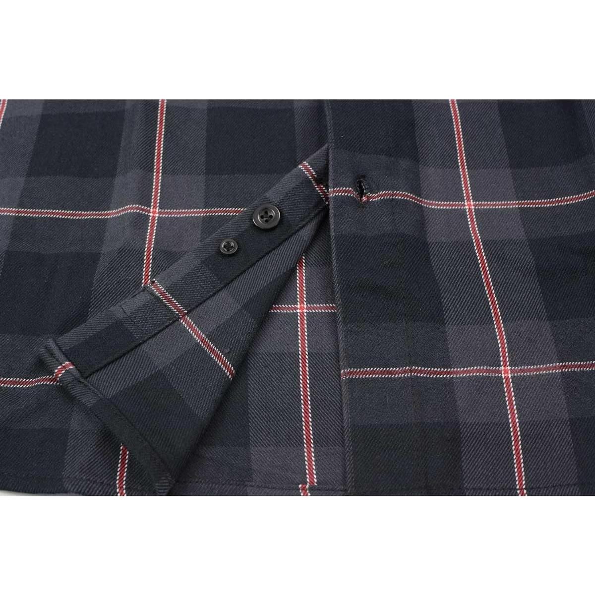 Camisa de Franela a Cuadros Milwaukee Leather Manga Larga