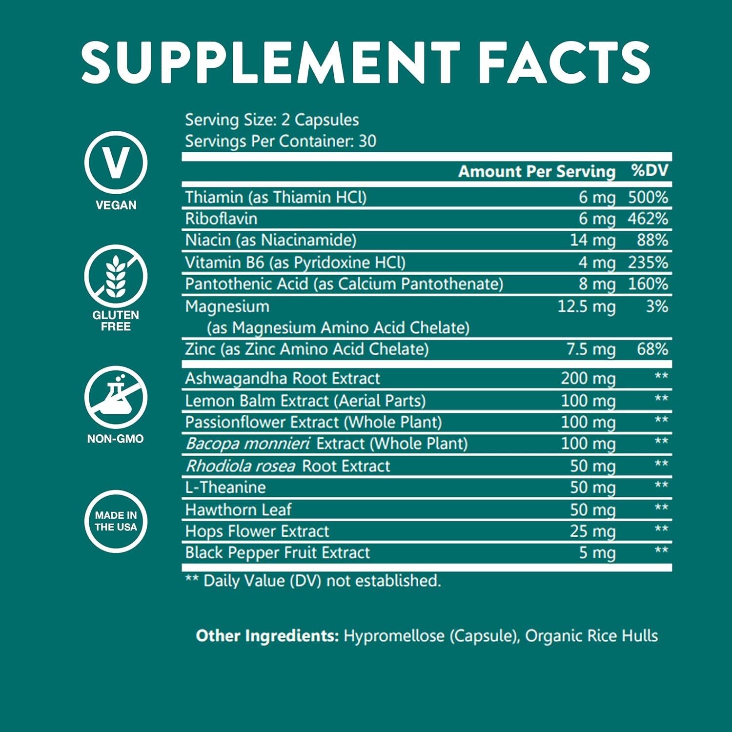 Suplemento de Alivio del Estrés WellPath Zen 60 Cápsulas