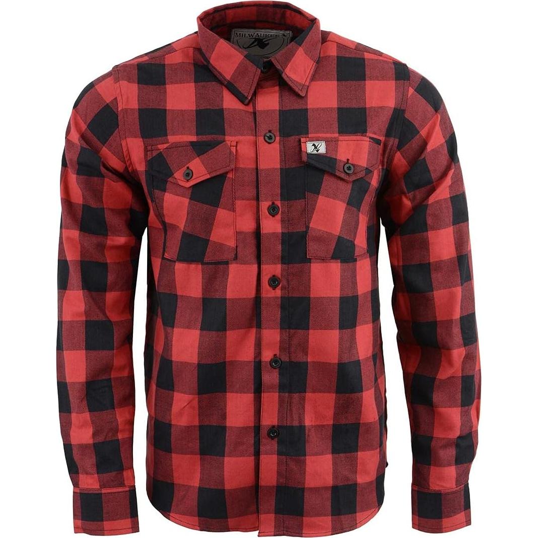 Camisa de Franela a Cuadros Hombre Milwaukee Leather XL