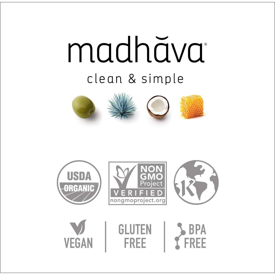 Néctar de Agave Orgánico Madhava 482 ml - Endulzante Natural