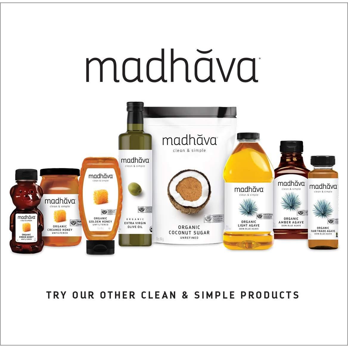 Néctar de Agave Orgánico Madhava 482 ml - Endulzante Natural