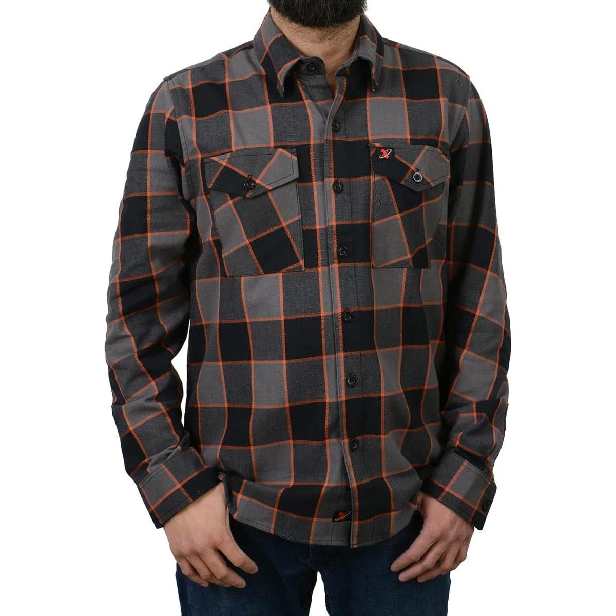 Camisa de Franela a Cuadros Milwaukee Leather 100% Algodón