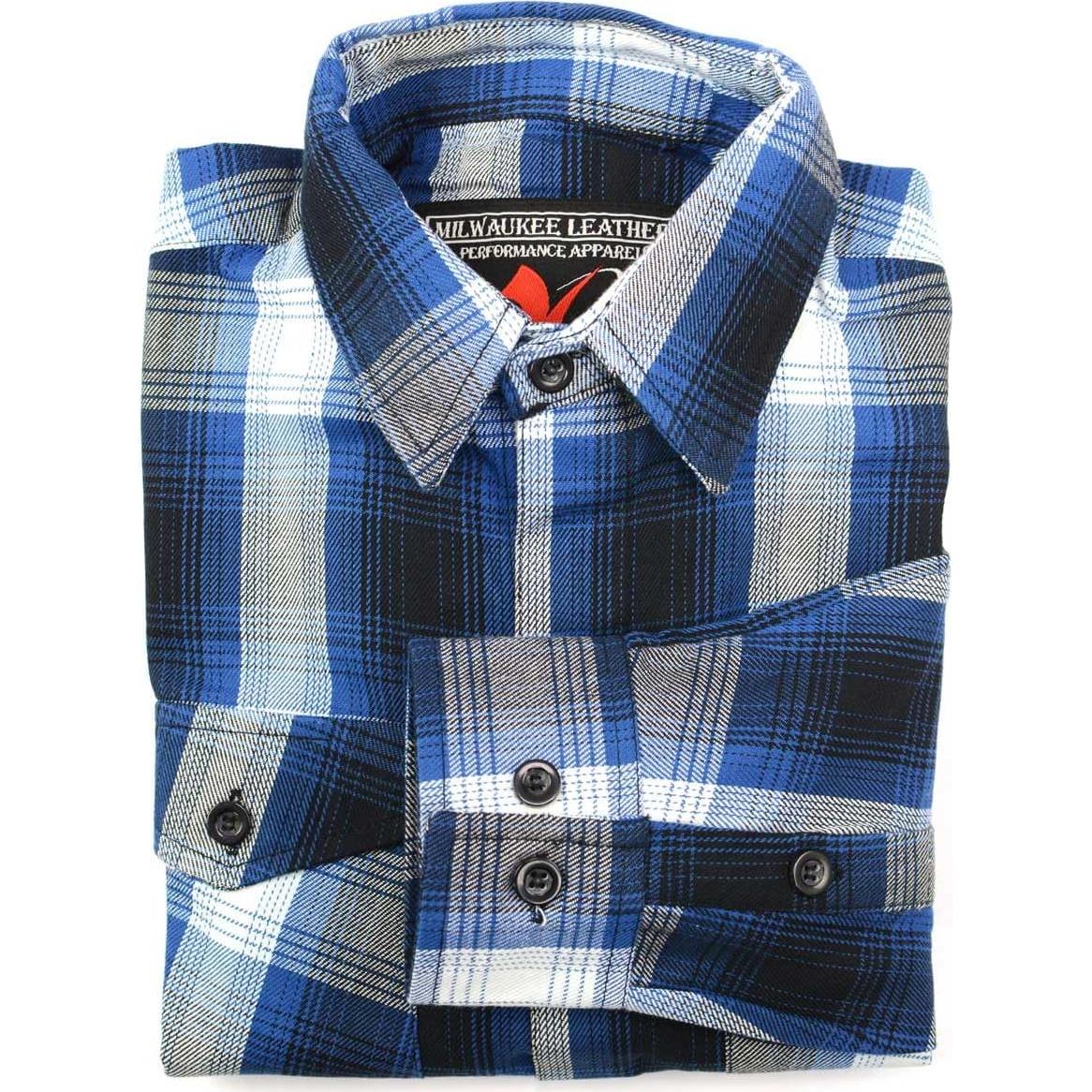 Camisa de Franela a Cuadros Milwaukee Leather 100% Algodón 5X