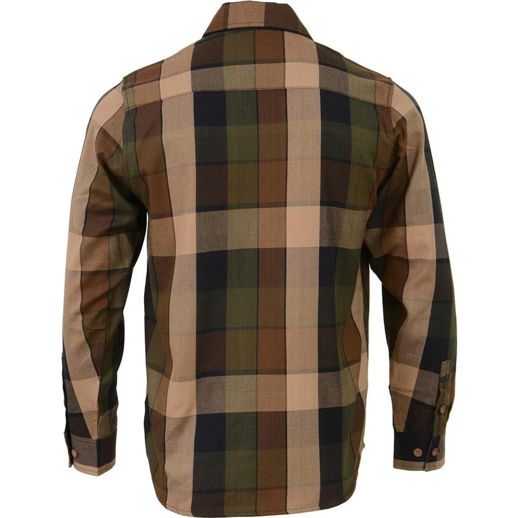 Camisa de Franela a Cuadros Hombre Milwaukee Leather XXL