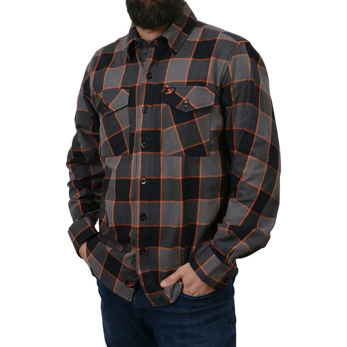 Camisa de Cuadros de Algodón para Hombre Milwaukee 3X Grande
