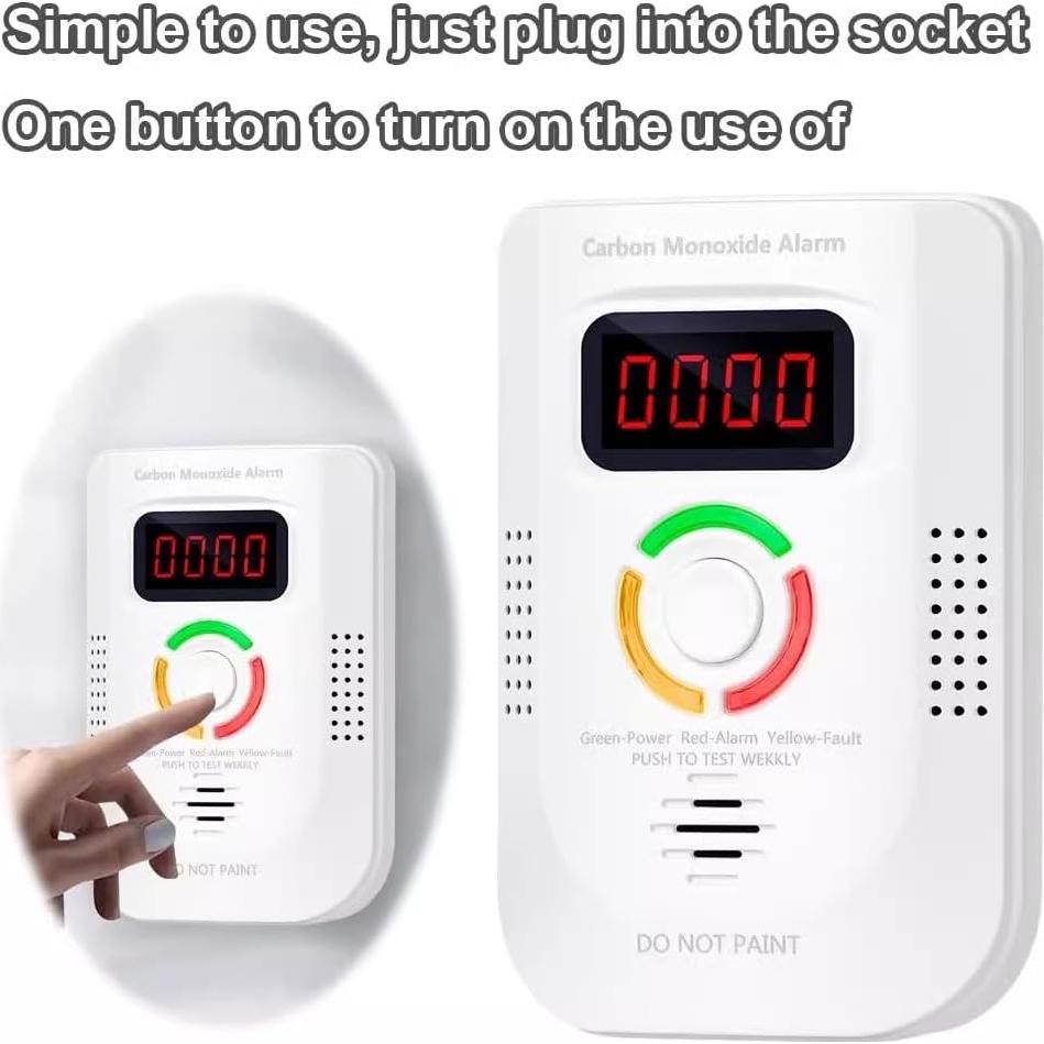 Paquete de 2 Detectores de Monóxido de Carbono ZARSAFLY