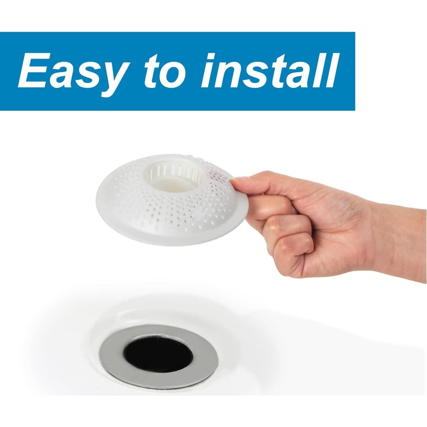 Cubierta de desagüe Evriholder Hairstopper, paquete de 3