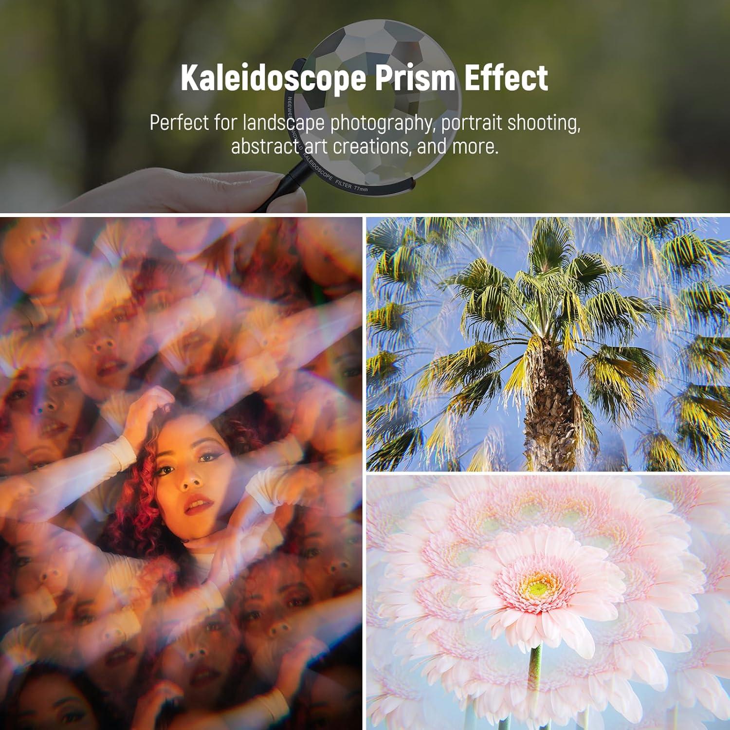 Filtro Prisma de Caleidoscopio NEEWER 77mm Vidrio Óptico