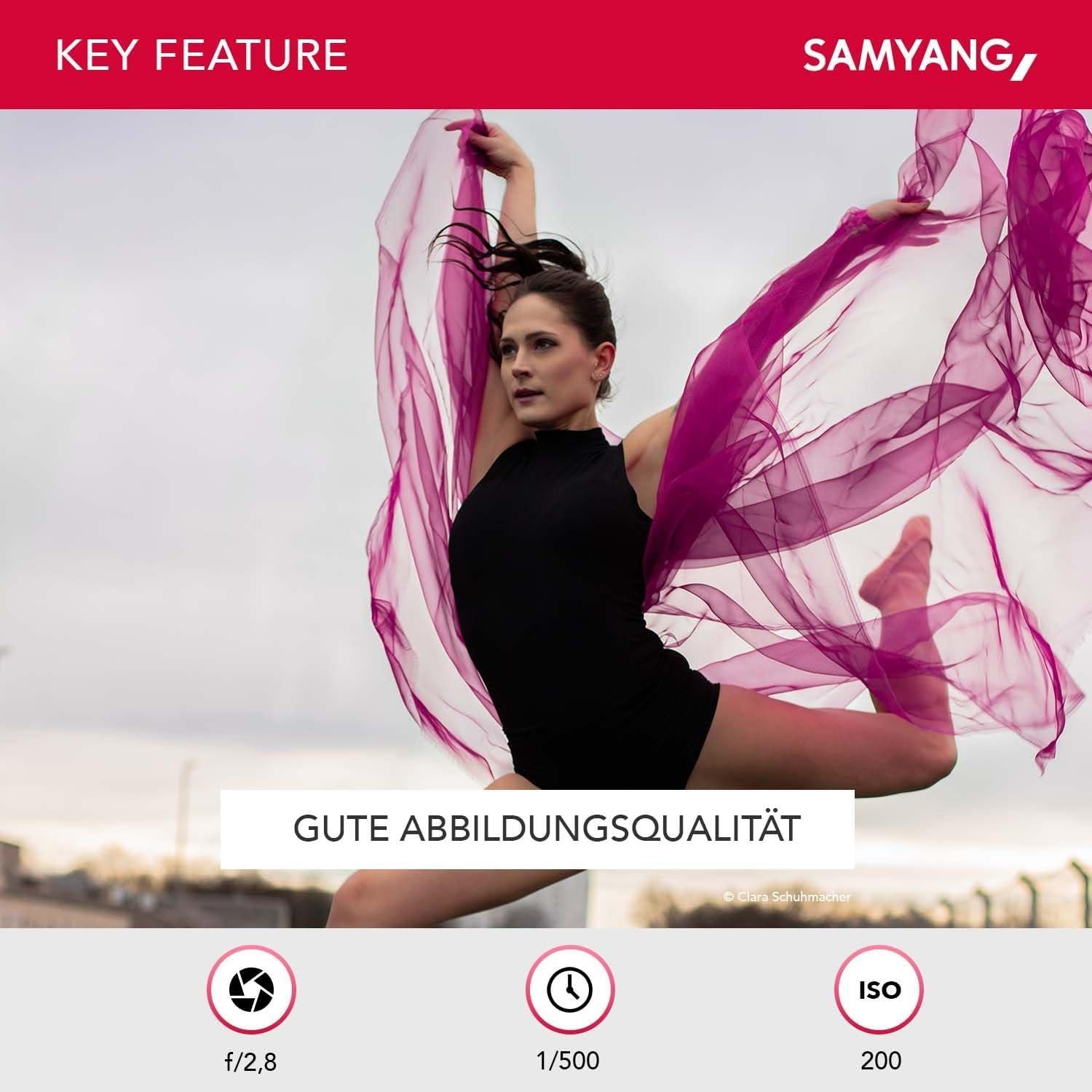 Lente Samyang 85 mm f/1.4 IF para Canon - Retrato