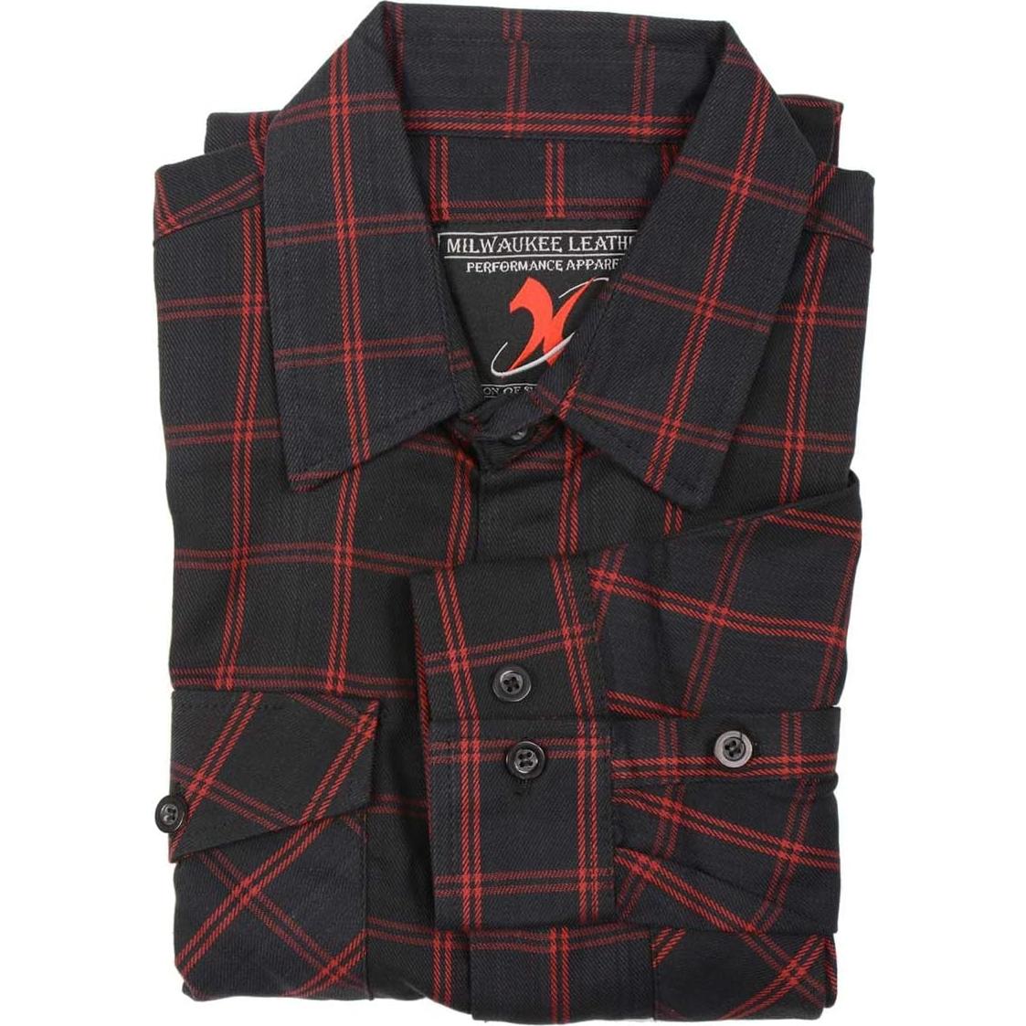 Camisa de Cuadros de Algodón Milwaukee Leather 3X Grande