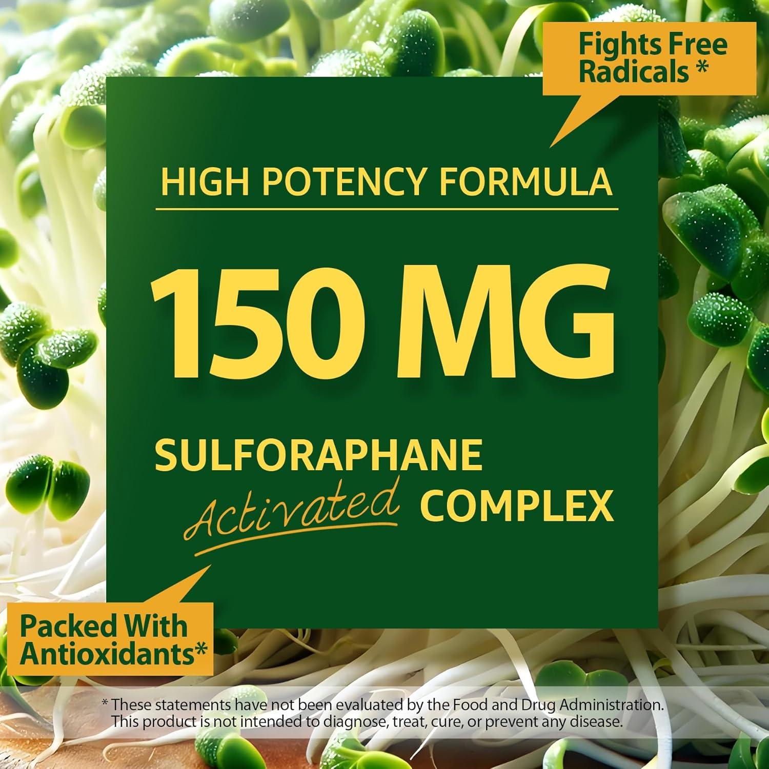 Suplemento de Sulforafano LILICARE 150mg 60 Gomitas Antioxidantes
