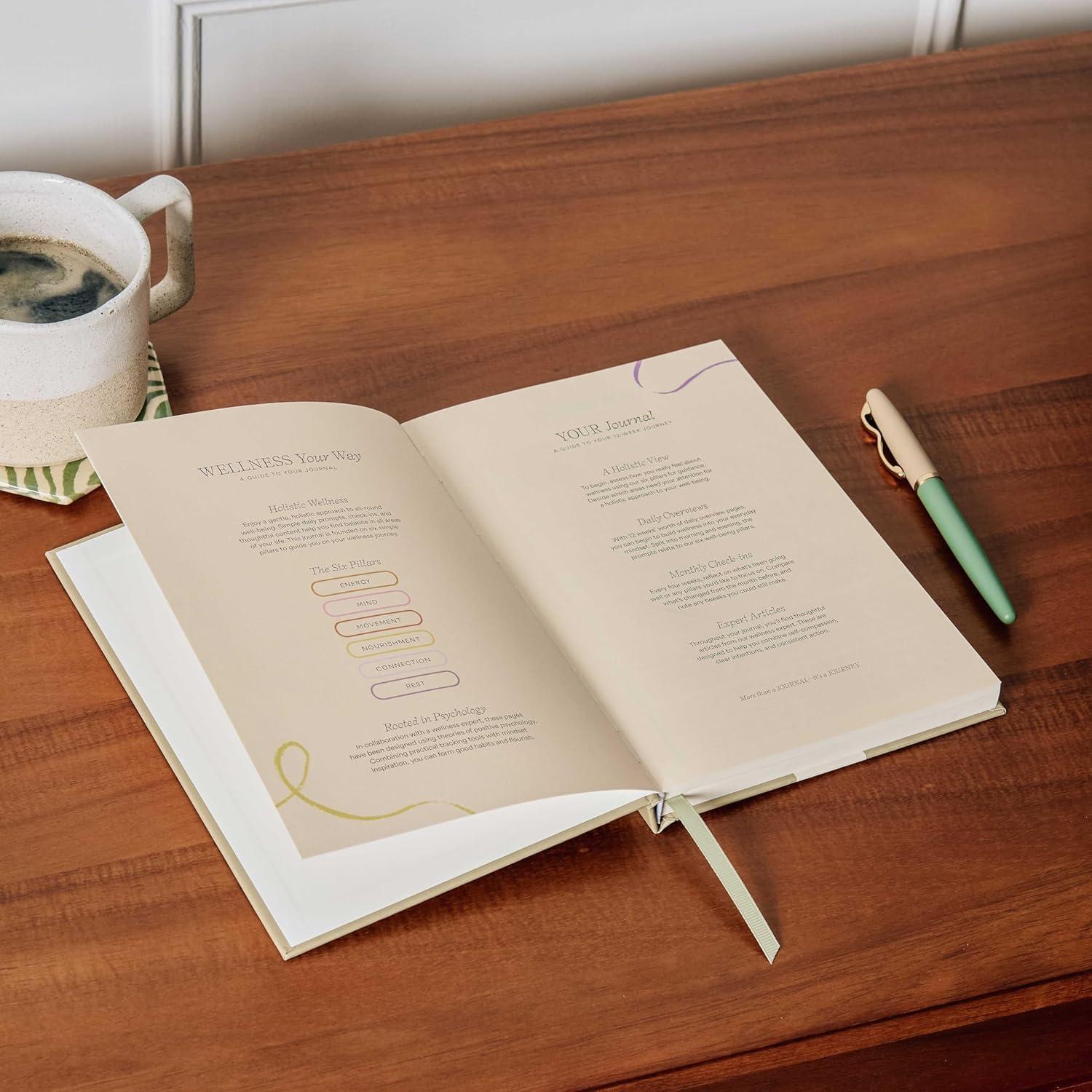 Diario de Bienestar Papier Tapa Dura Beige 21.5x15.3 cm