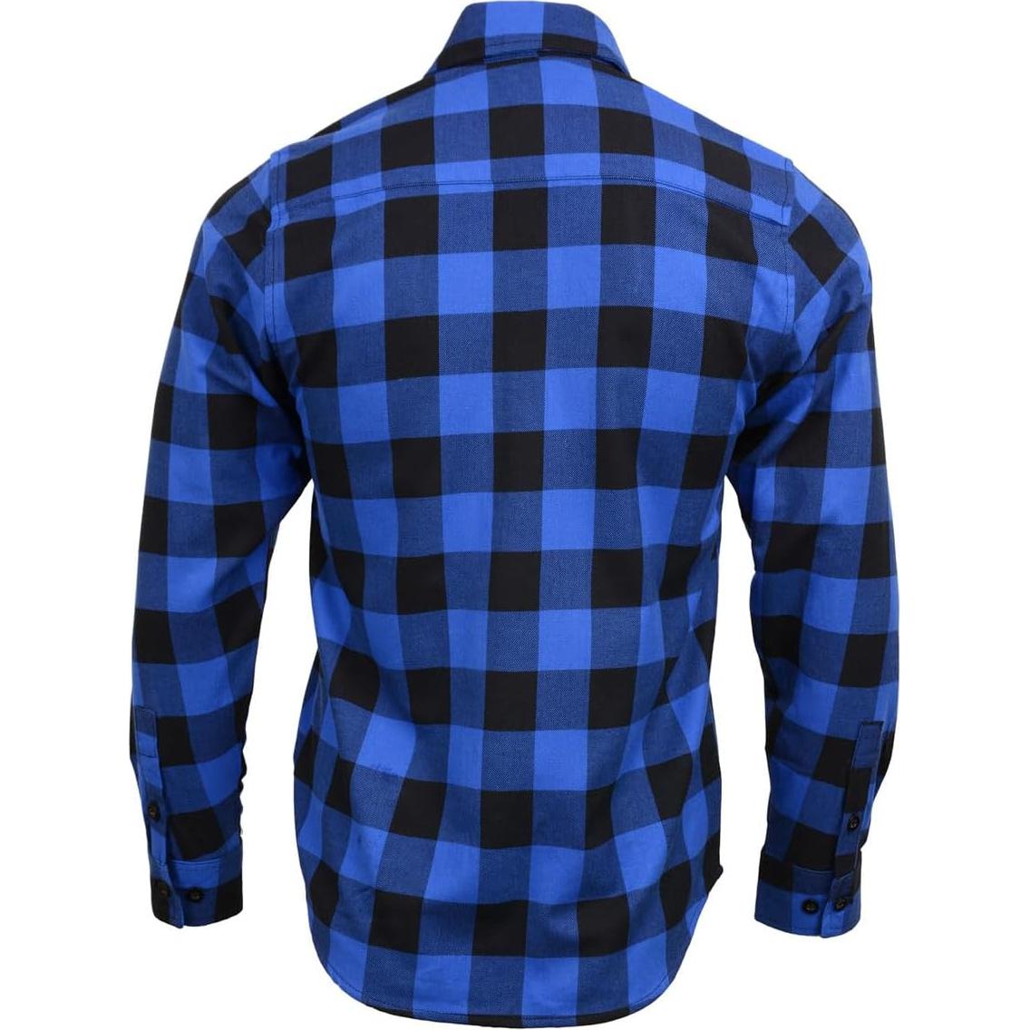 Camisa de Franela Cuadros Algodón Milwaukee Leather M-L