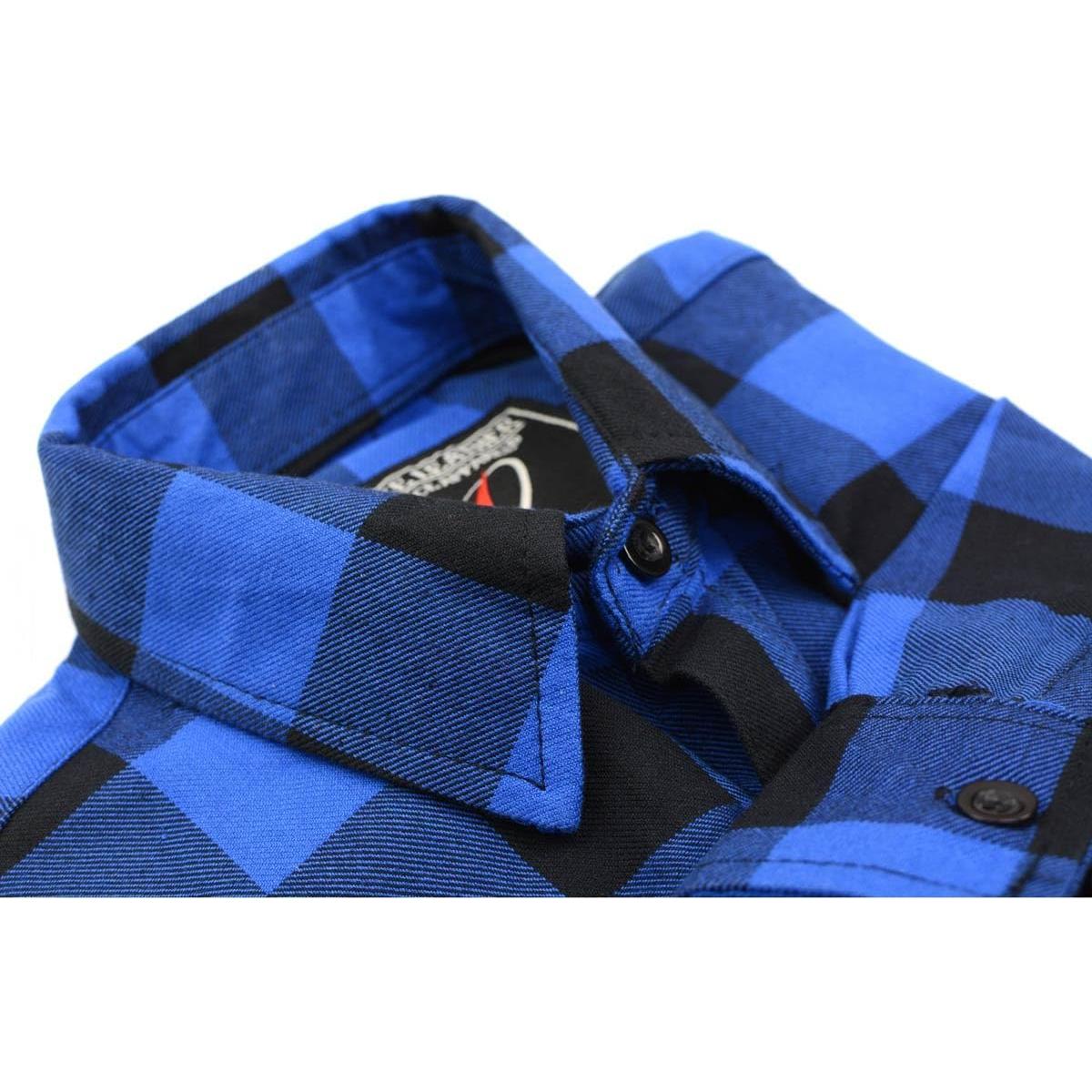 Camisa de Franela Cuadros Algodón Milwaukee Leather M-L