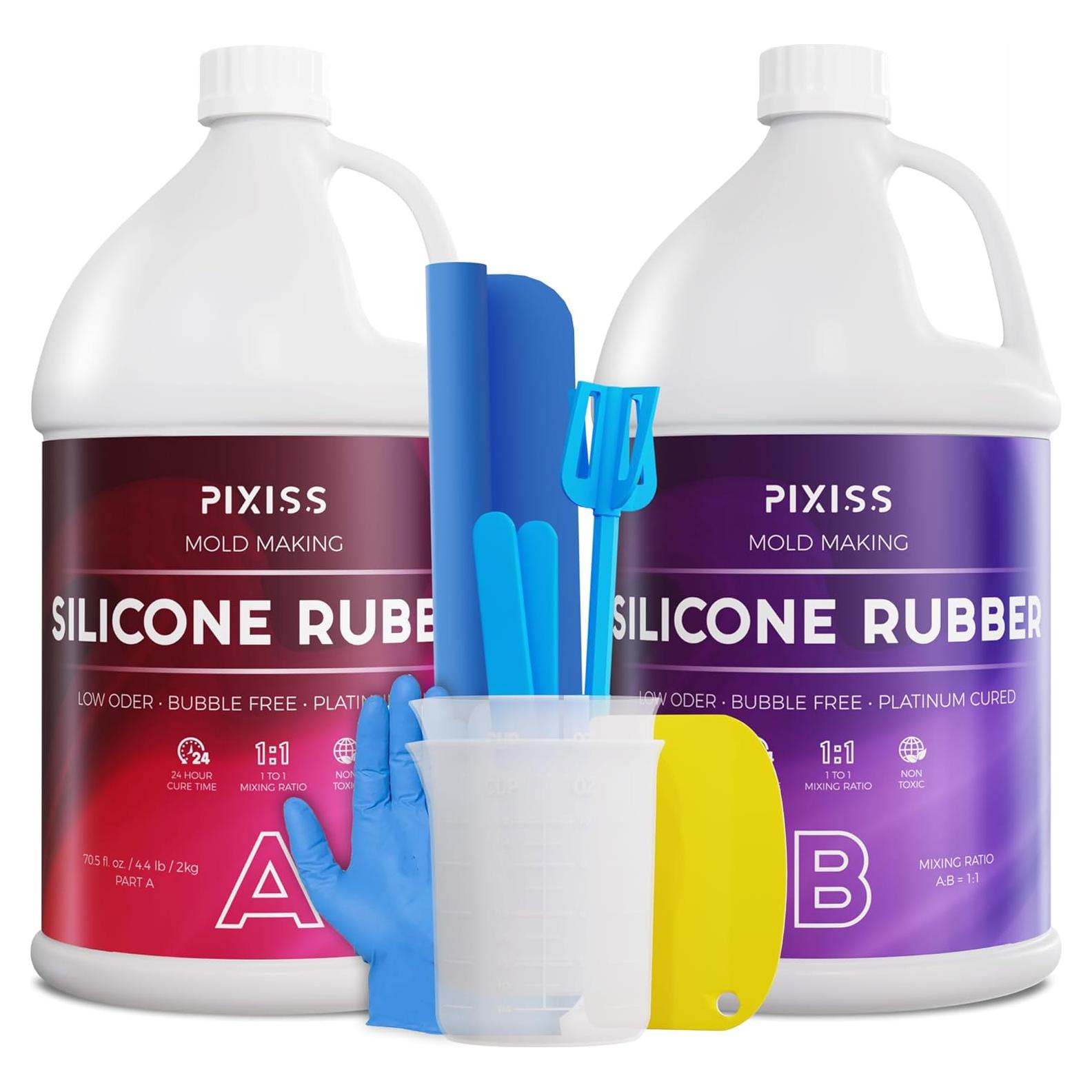 Kit de Moldes de Silicona Líquida Pixiss 4kg - Sin Burbujas