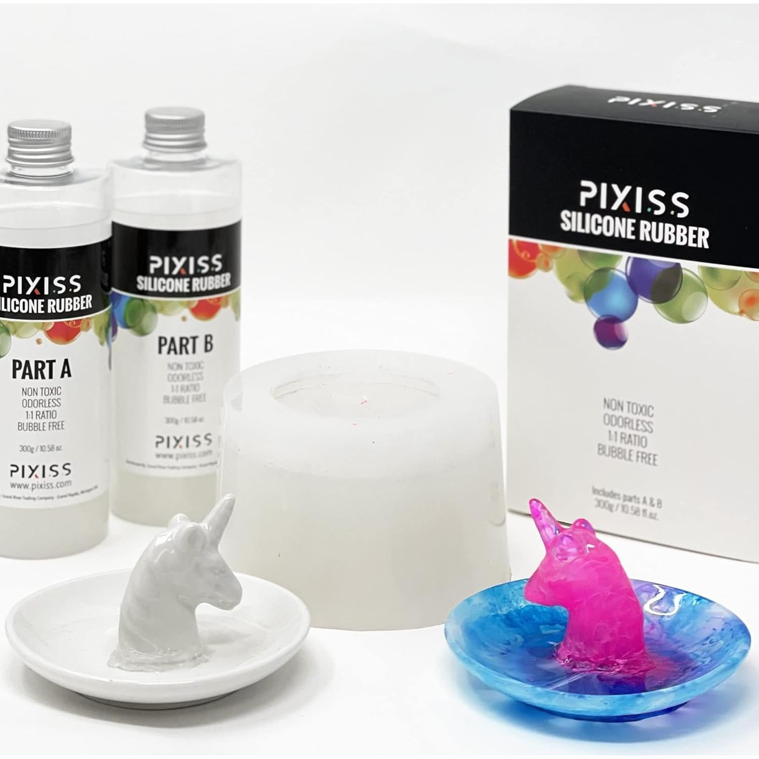 Kit de Moldes de Silicona Líquida Pixiss 4kg - Sin Burbujas