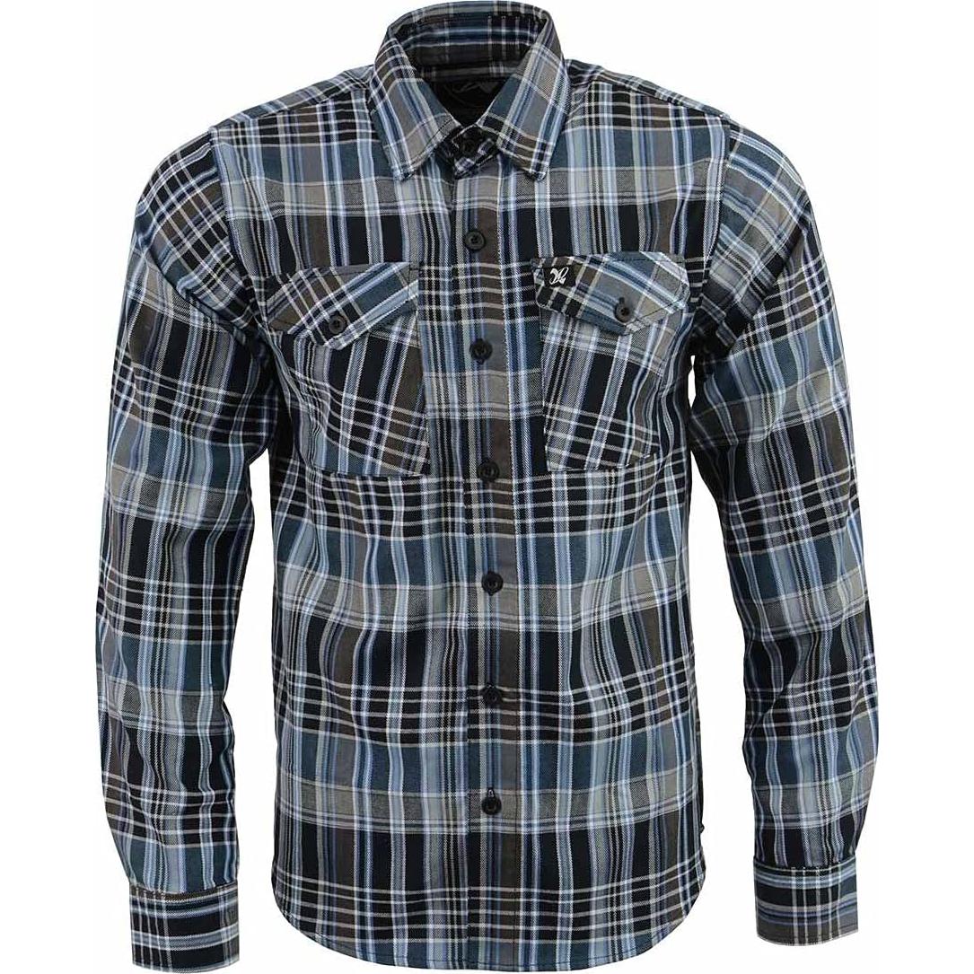 Camisa de Franela a Cuadros Hombre Milwaukee Leather - Algodón