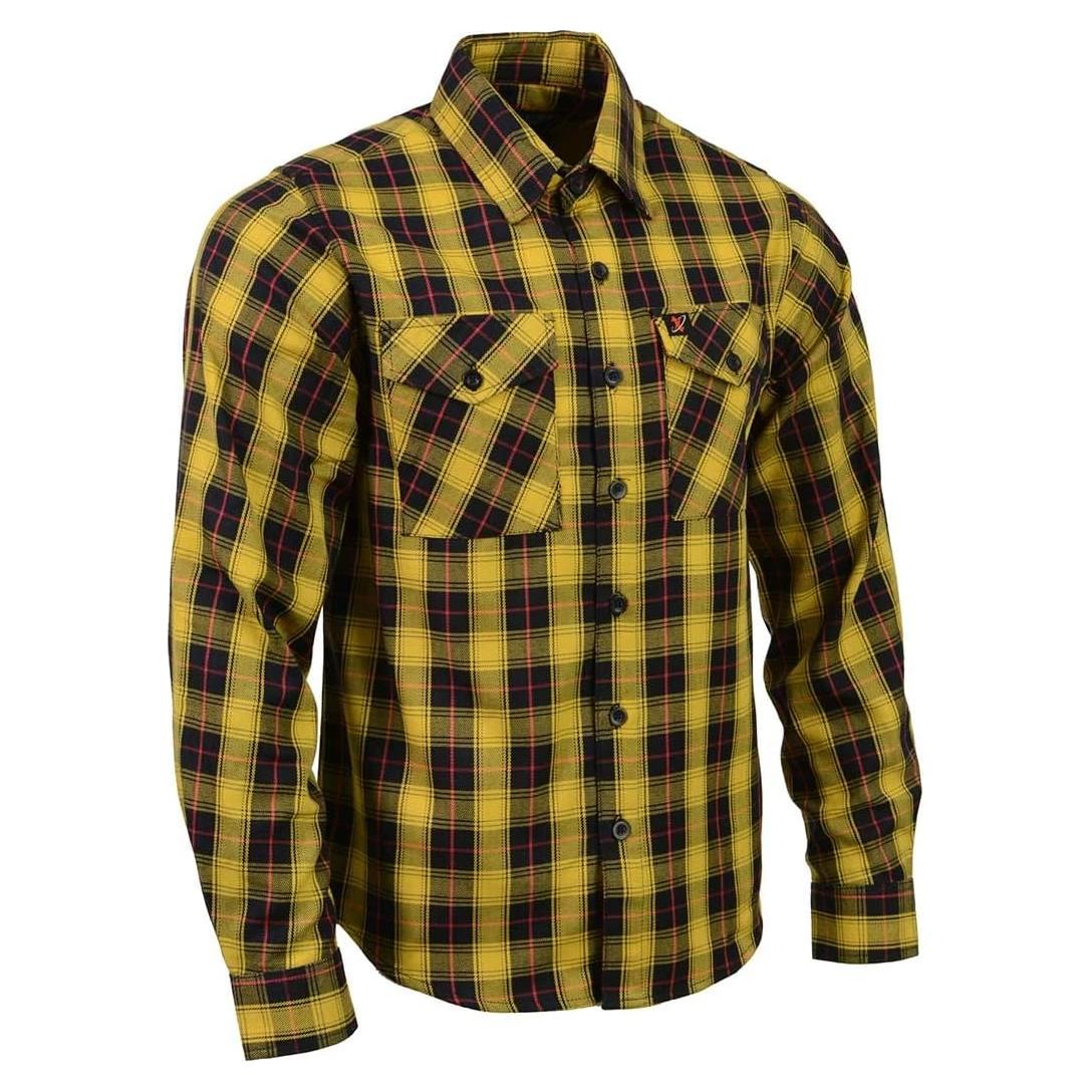 Camisa de Cuadros de Algodón Milwaukee Leather Manga Larga