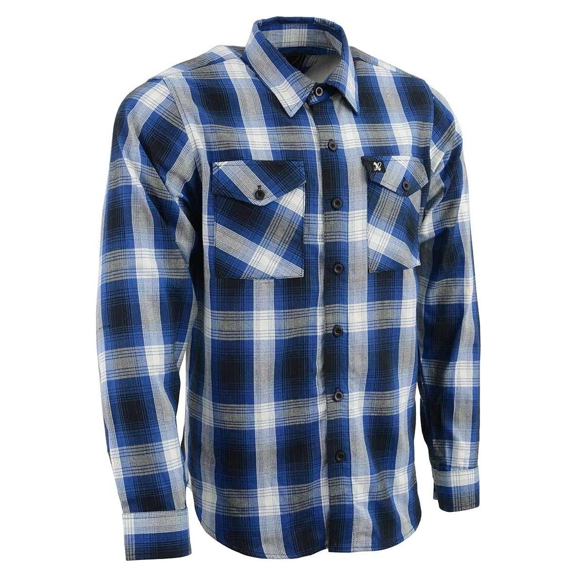 Camisa de Cuadros de Algodón Milwaukee Leather Manga Larga