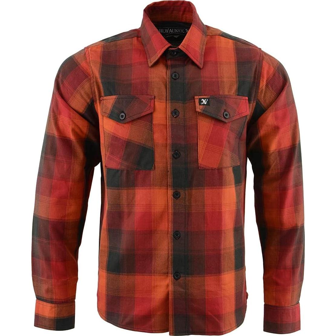 Camisa de Franela a Cuadros Hombre Milwaukee Leather XXL