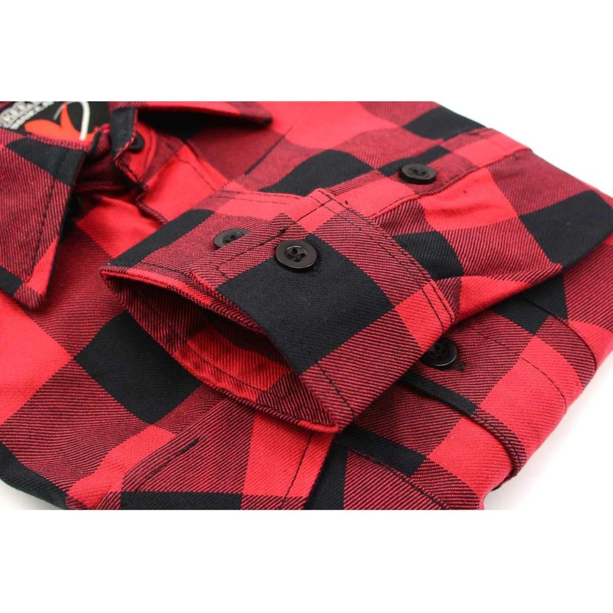 Camisa de Franela a Cuadros Hombre Milwaukee Leather Larga