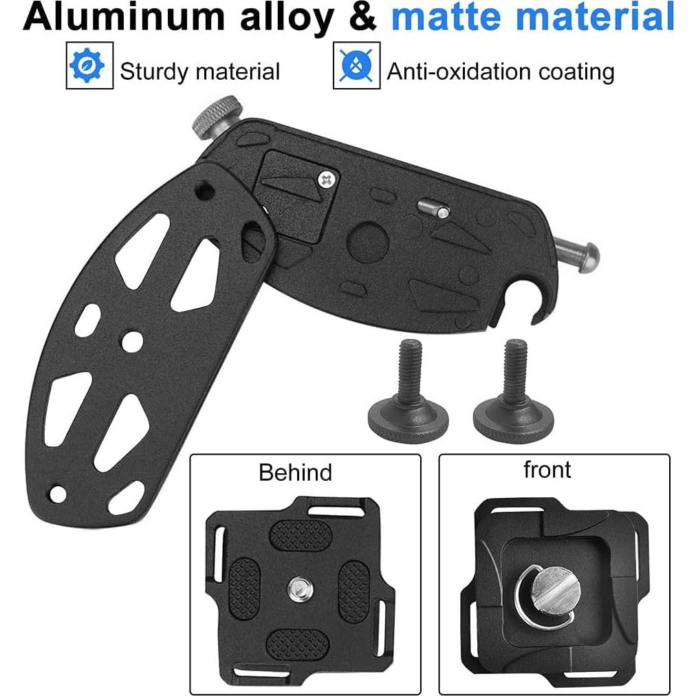 Clip de liberación rápida para correa de cámara Kasin - Negro
