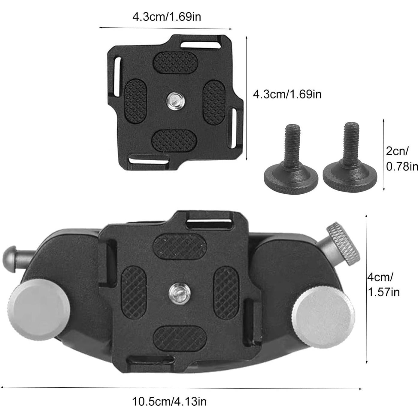 Clip de liberación rápida para correa de cámara Kasin - Negro