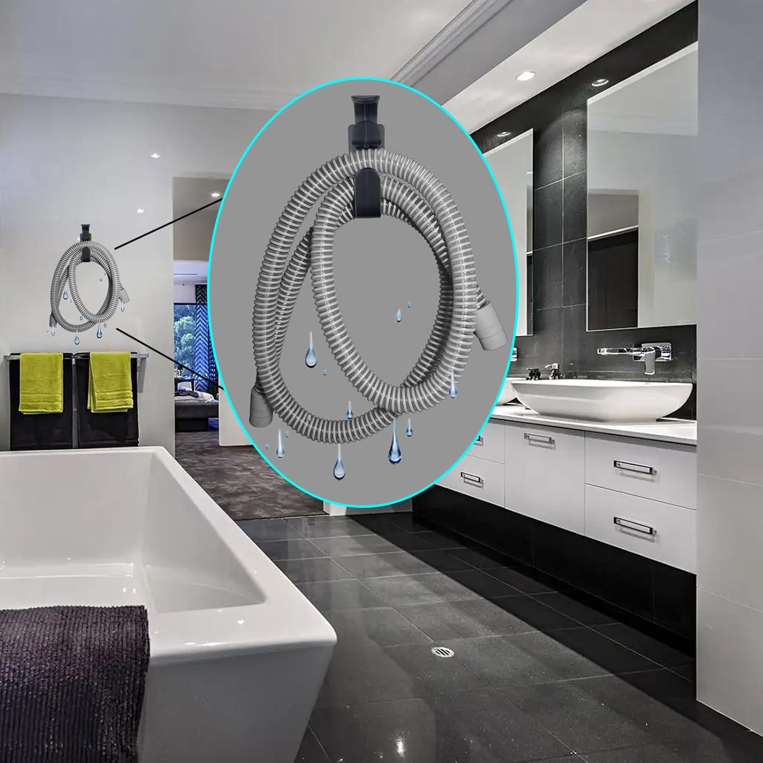 Juego de limpieza CPAP YUHUANG con soporte para manguera 2 ganchos