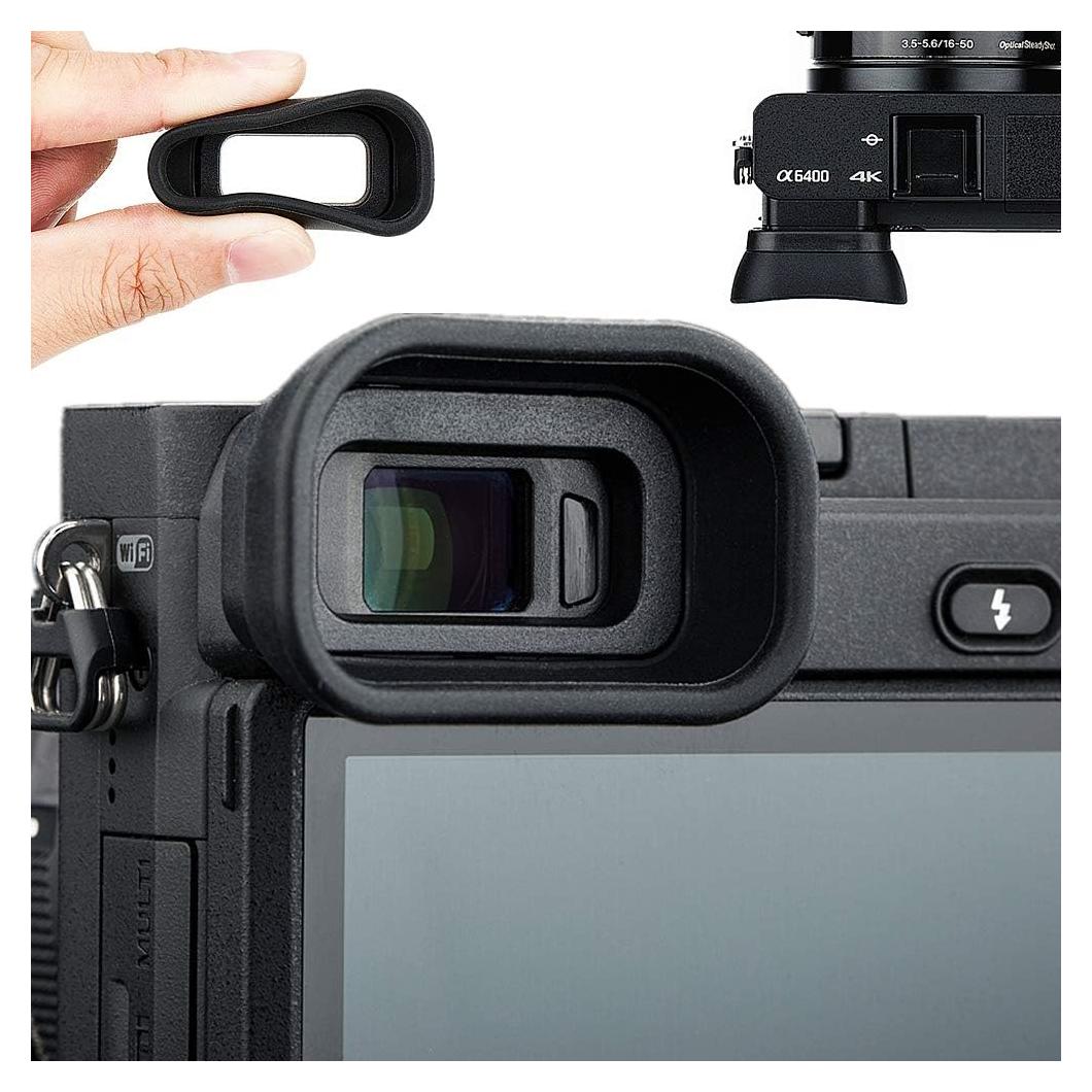 Copa ocular de silicona suave Jinjiacheng para Sony A6600 A6500 A6400