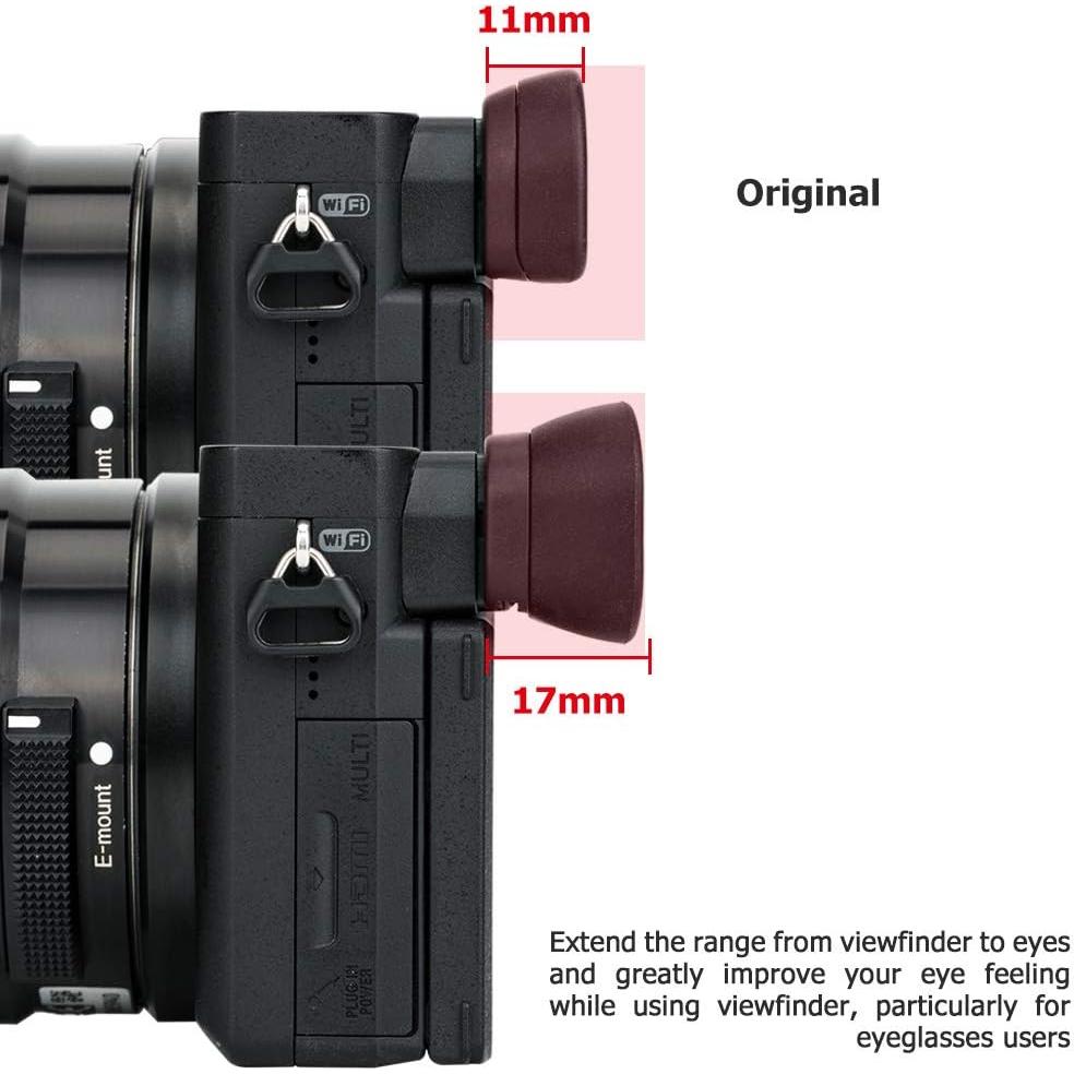 Copa ocular de silicona suave Jinjiacheng para Sony A6600 A6500 A6400