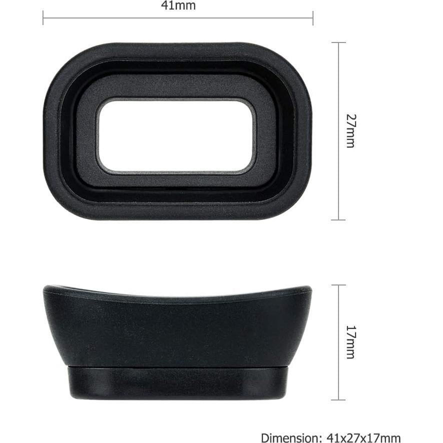 Copa ocular de silicona suave Jinjiacheng para Sony A6600 A6500 A6400