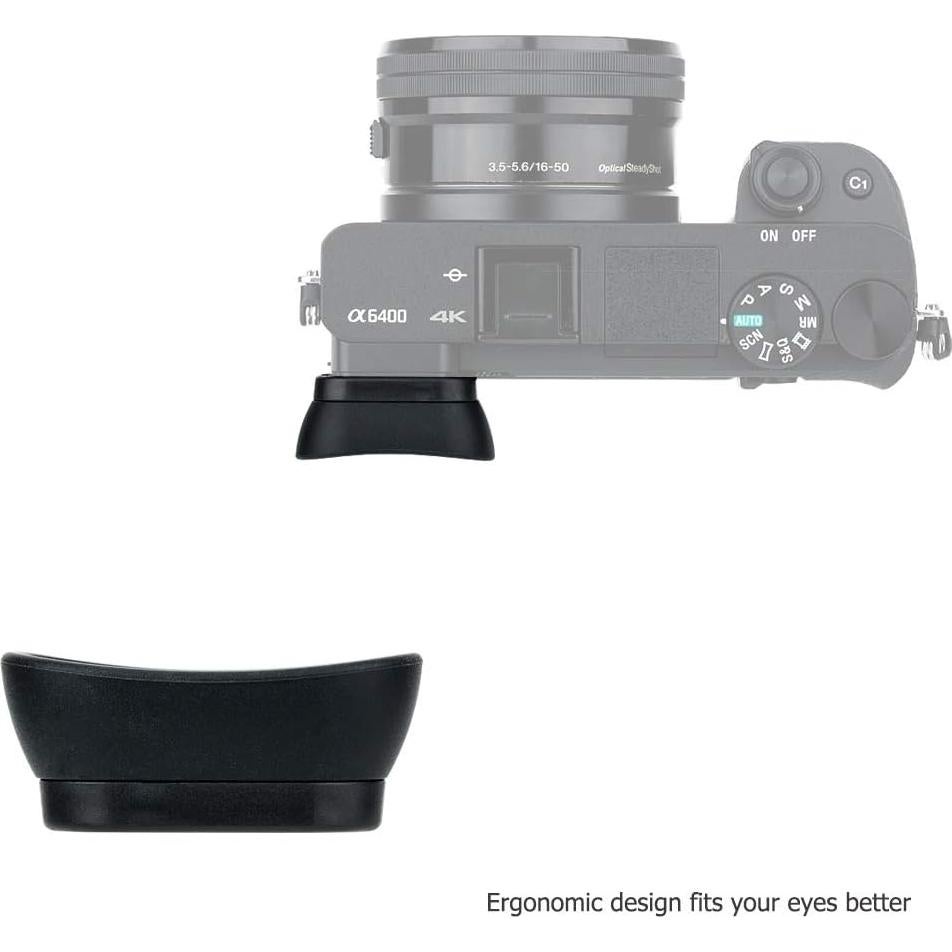 Copa ocular de silicona suave Jinjiacheng para Sony A6600 A6500 A6400