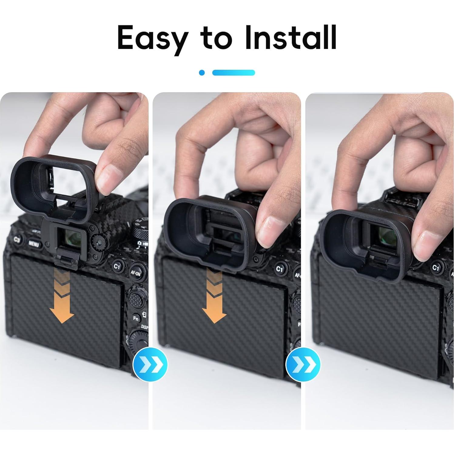 Copa ocular de silicona suave para visor Sony Alpha A1II A7R V A7 IV A7S III