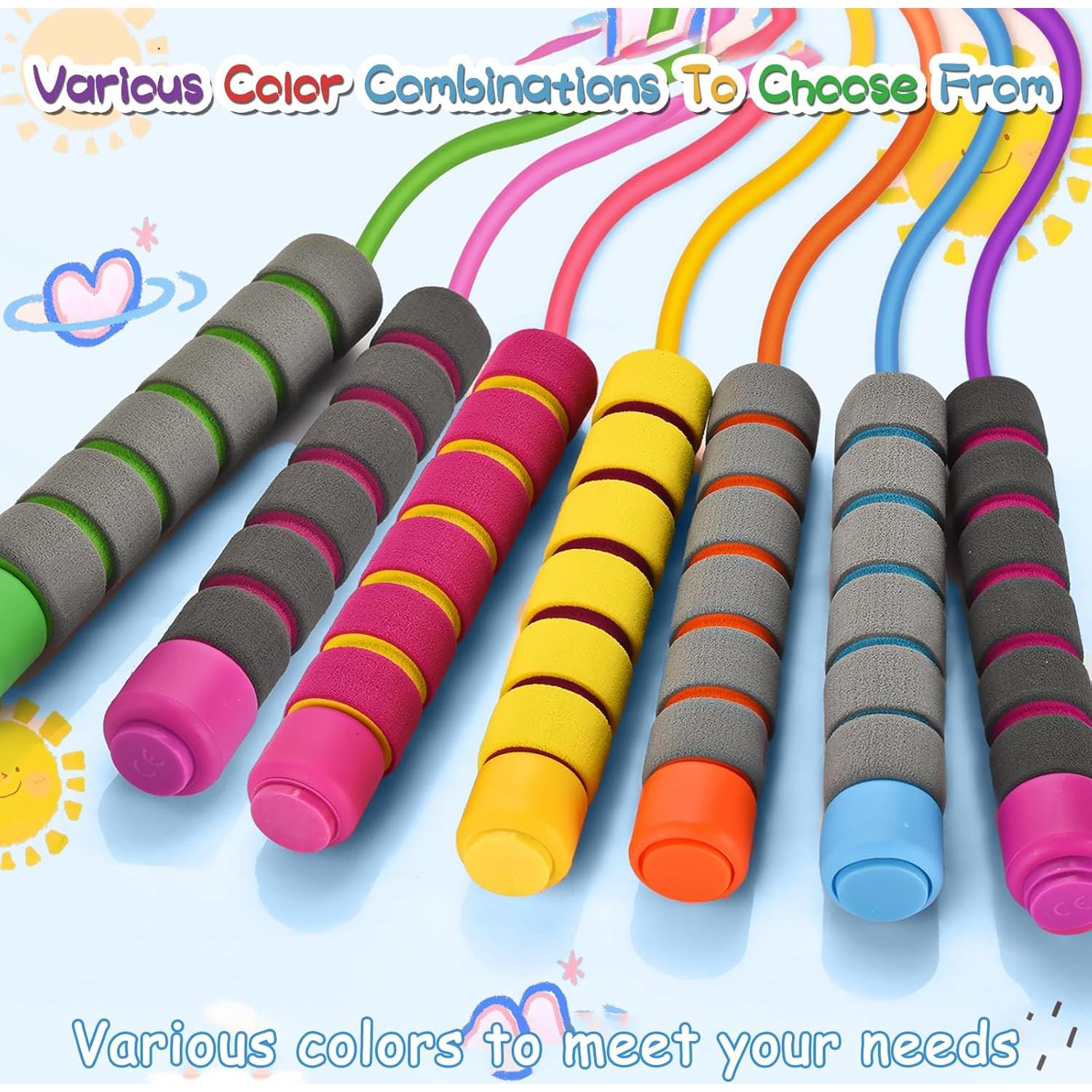 Cuerda de Saltar Ajustable TIOPSUUO para Niños - PVC Suave