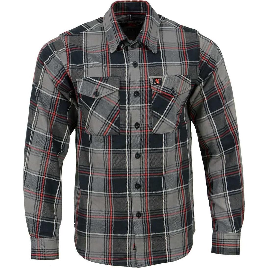 Camisa de Cuadros de Algodón Milwaukee Leather Manga Larga