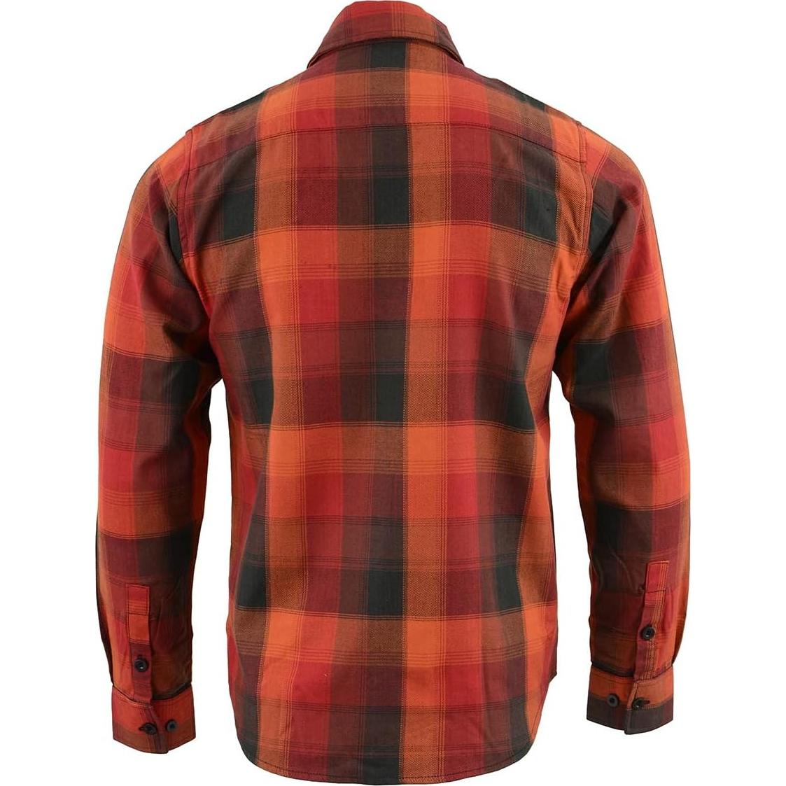 Camisa de Franela a Cuadros Hombre Milwaukee Leather M Larga