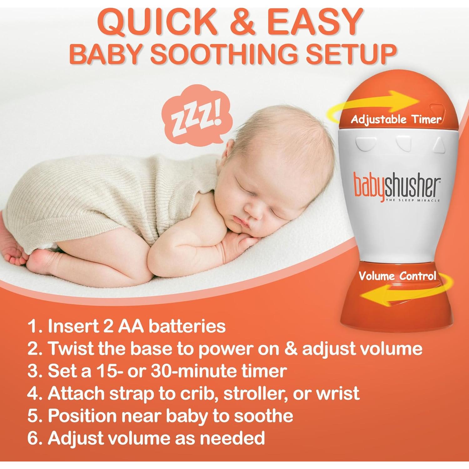 Máquina de Sonido Portátil Baby Shusher - Calma Bebés
