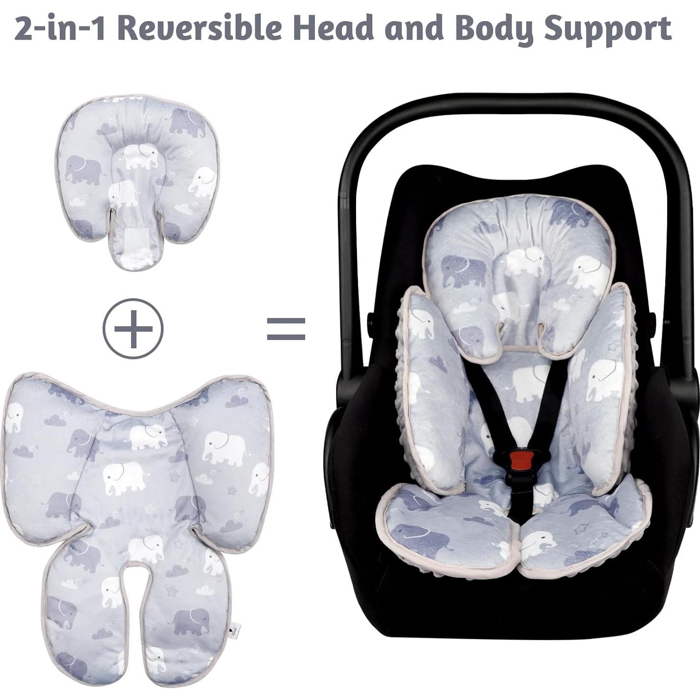 Soporte de Cabeza para Asiento de Auto TANOFAR Elefante Gris