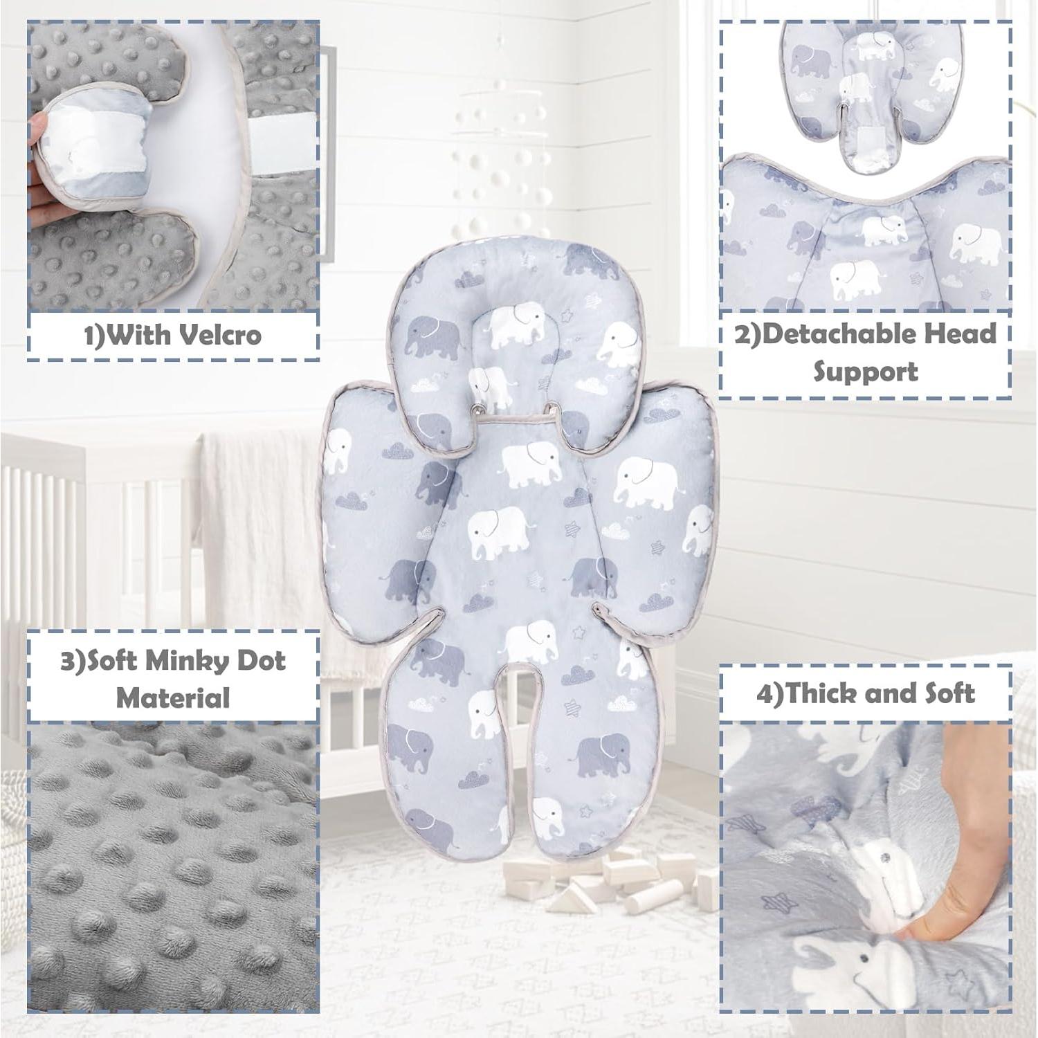 Soporte de Cabeza para Asiento de Auto TANOFAR Elefante Gris