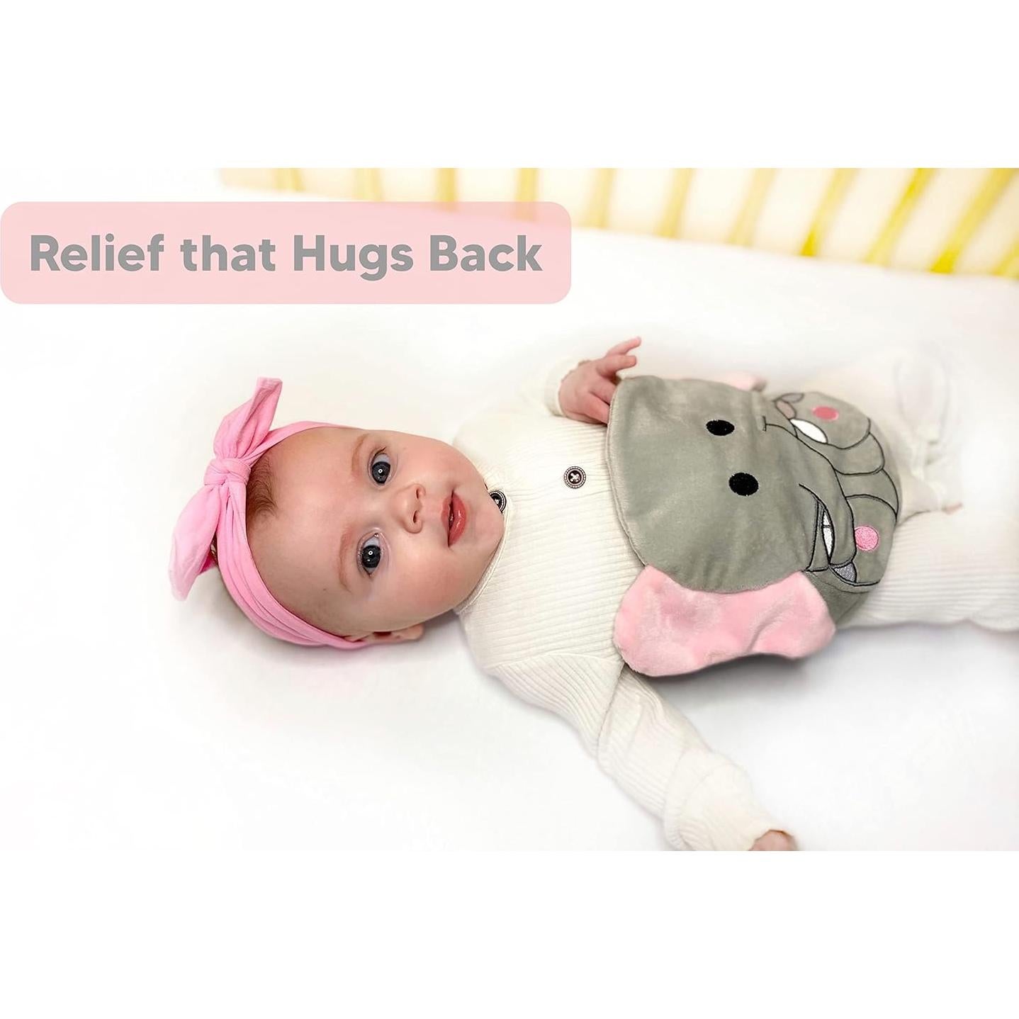 Abrazo de Barriga Bebon Elefante - Almohadilla Térmica para Bebés