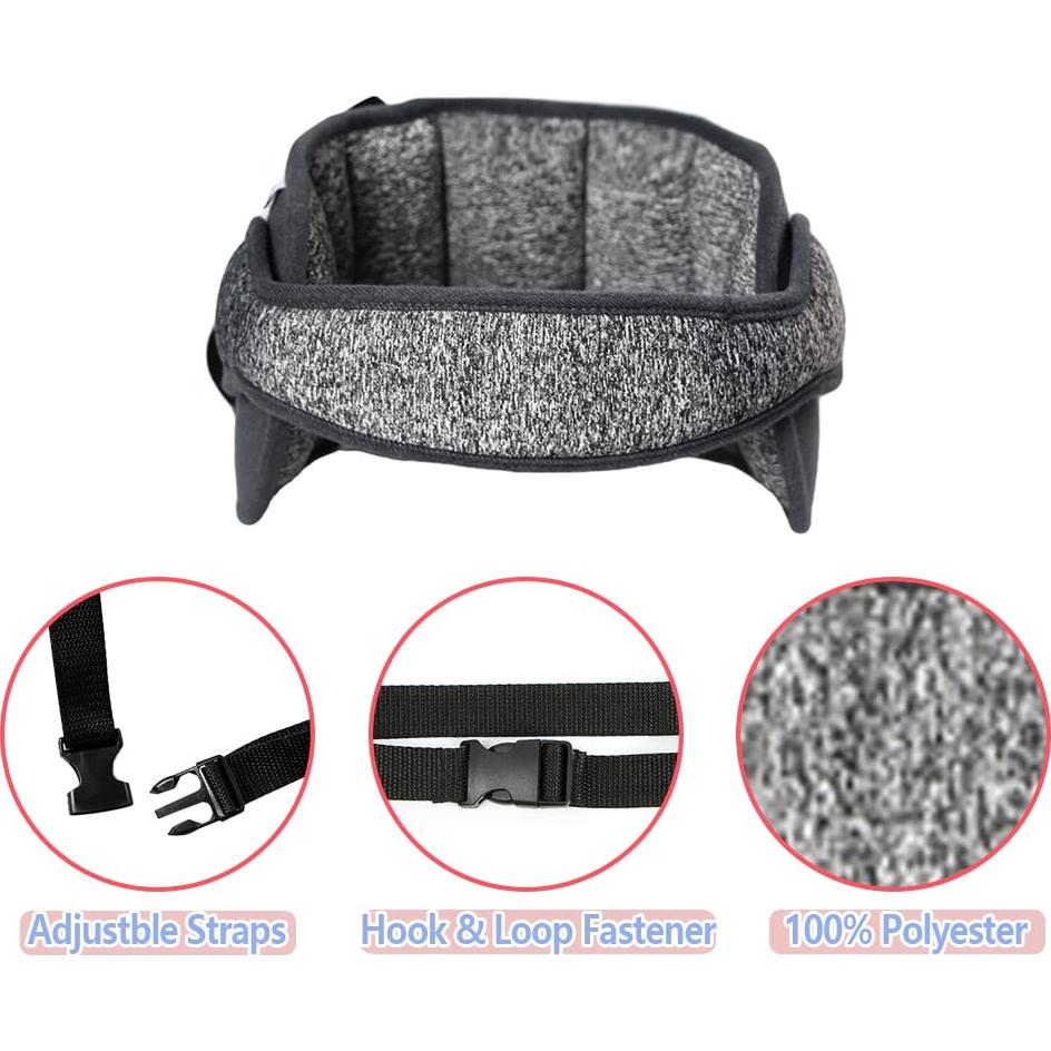 Soporte para Cabeza de Silla de Auto KAKIBLIN Gris para Bebés