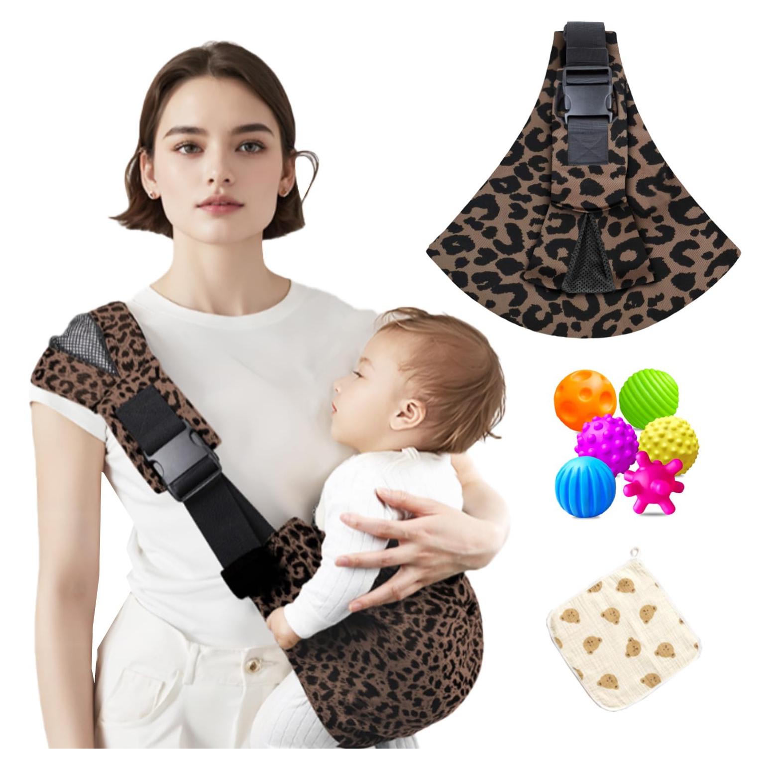 Portabebés Ajustable Ergonomía Leopardo 0-20.4 kg