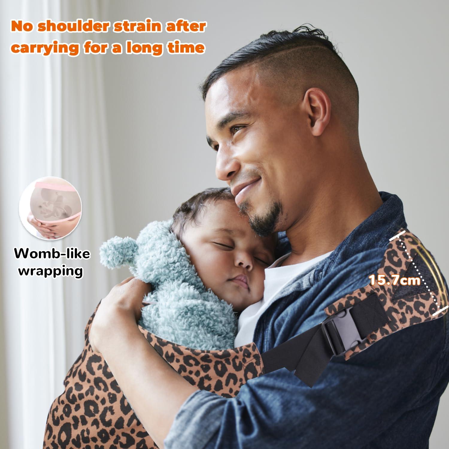 Portabebés Ajustable Ergonomía Leopardo 0-20.4 kg