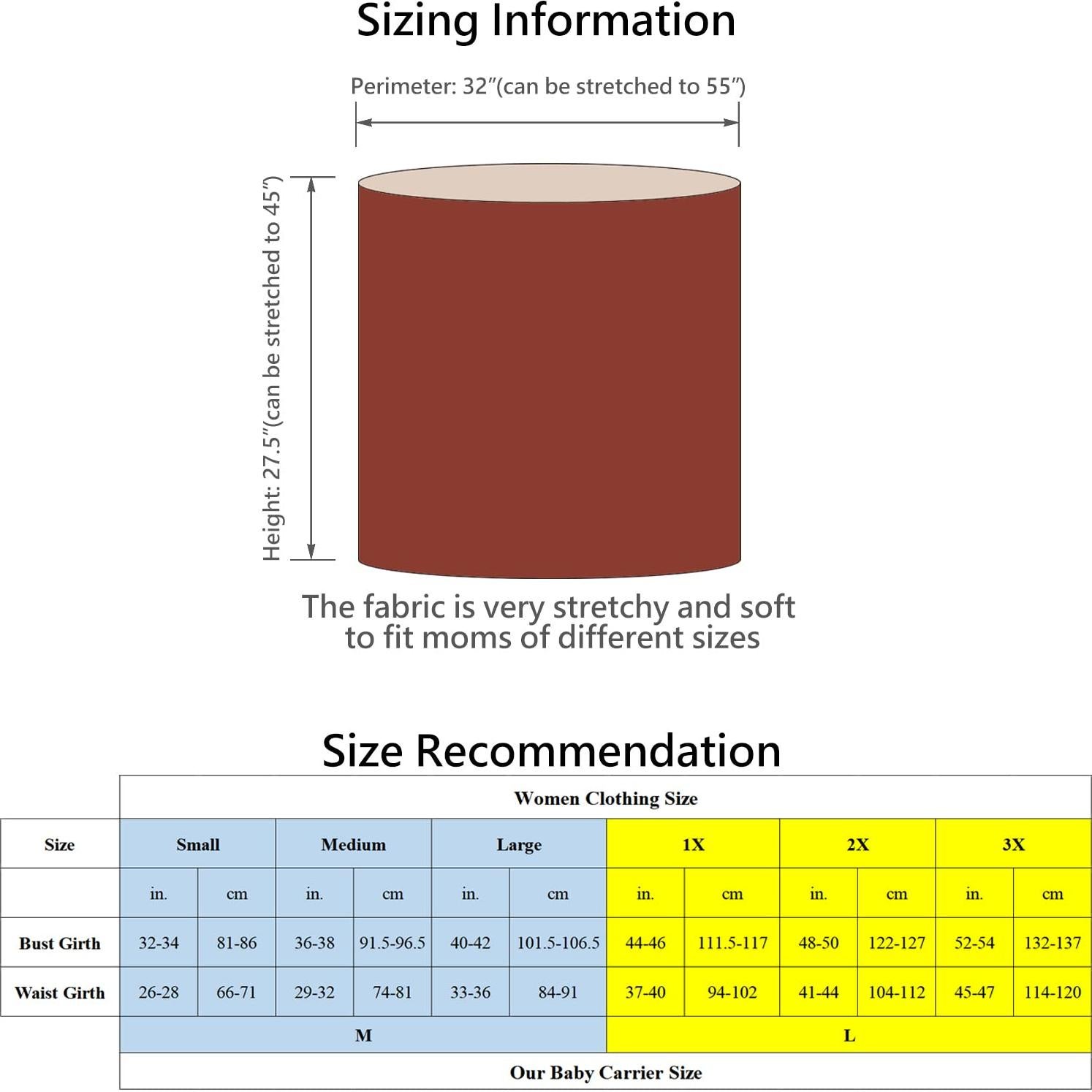 Portabebés Kloovete Envoltura para Recién Nacidos hasta 15.88 kg