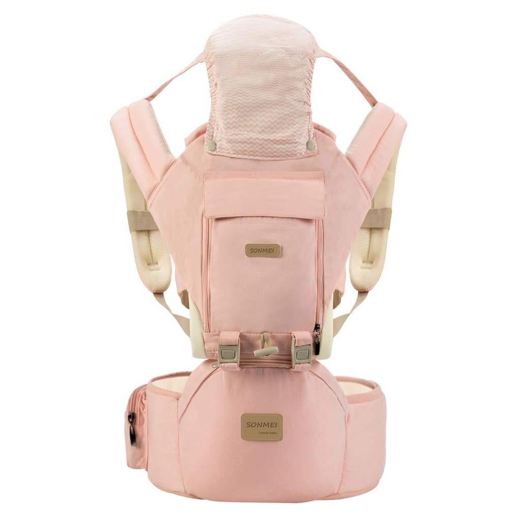 Portabebés Ergonómico 3 en 1 Rosa AG0006 Ajustable 0-15 kg