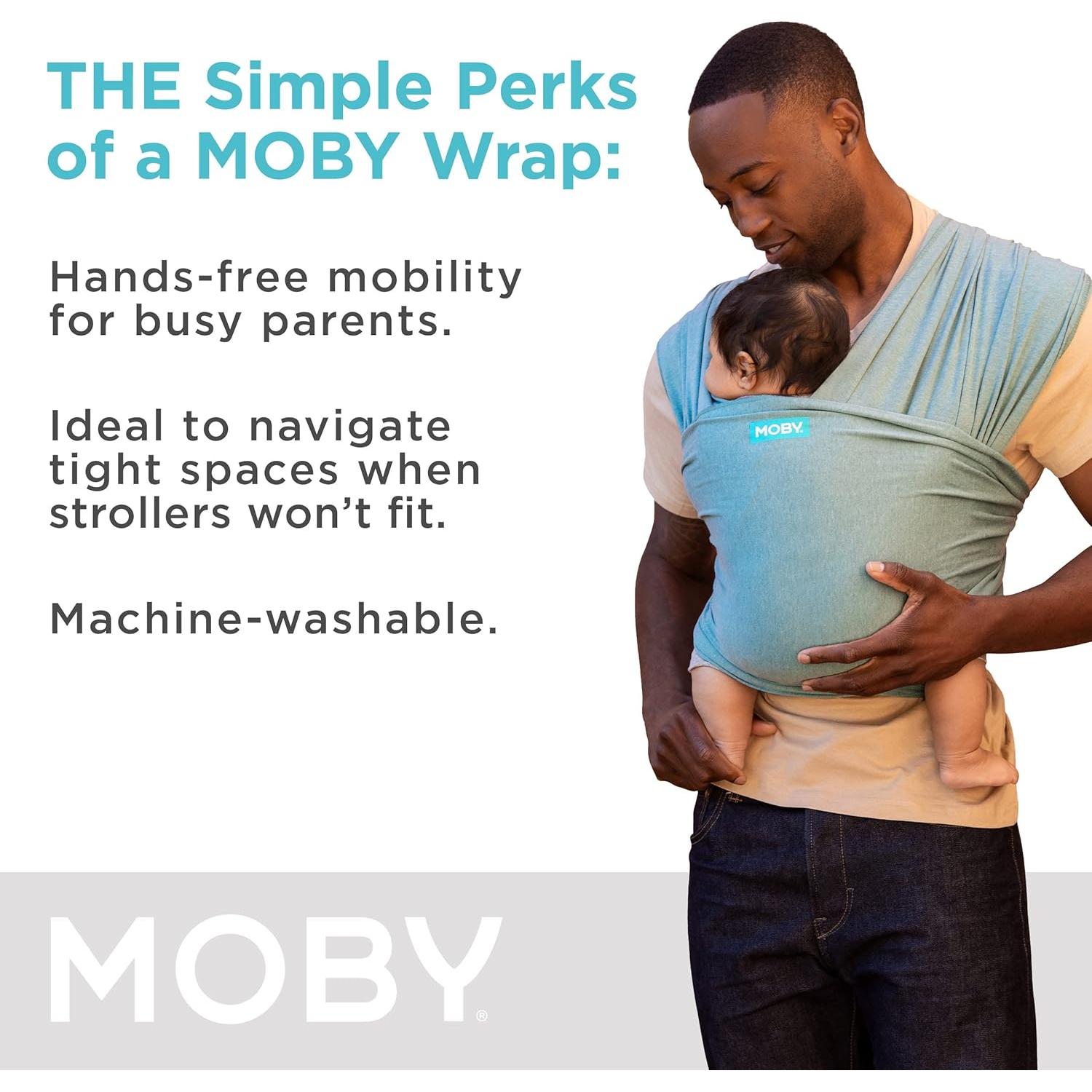 Portabebés tipo Sling Moby Element Hidrógeno 3.6-15kg