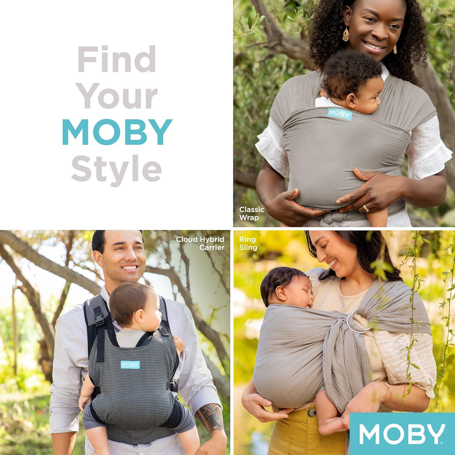 Portabebés tipo Sling Moby Element Hidrógeno 3.6-15kg