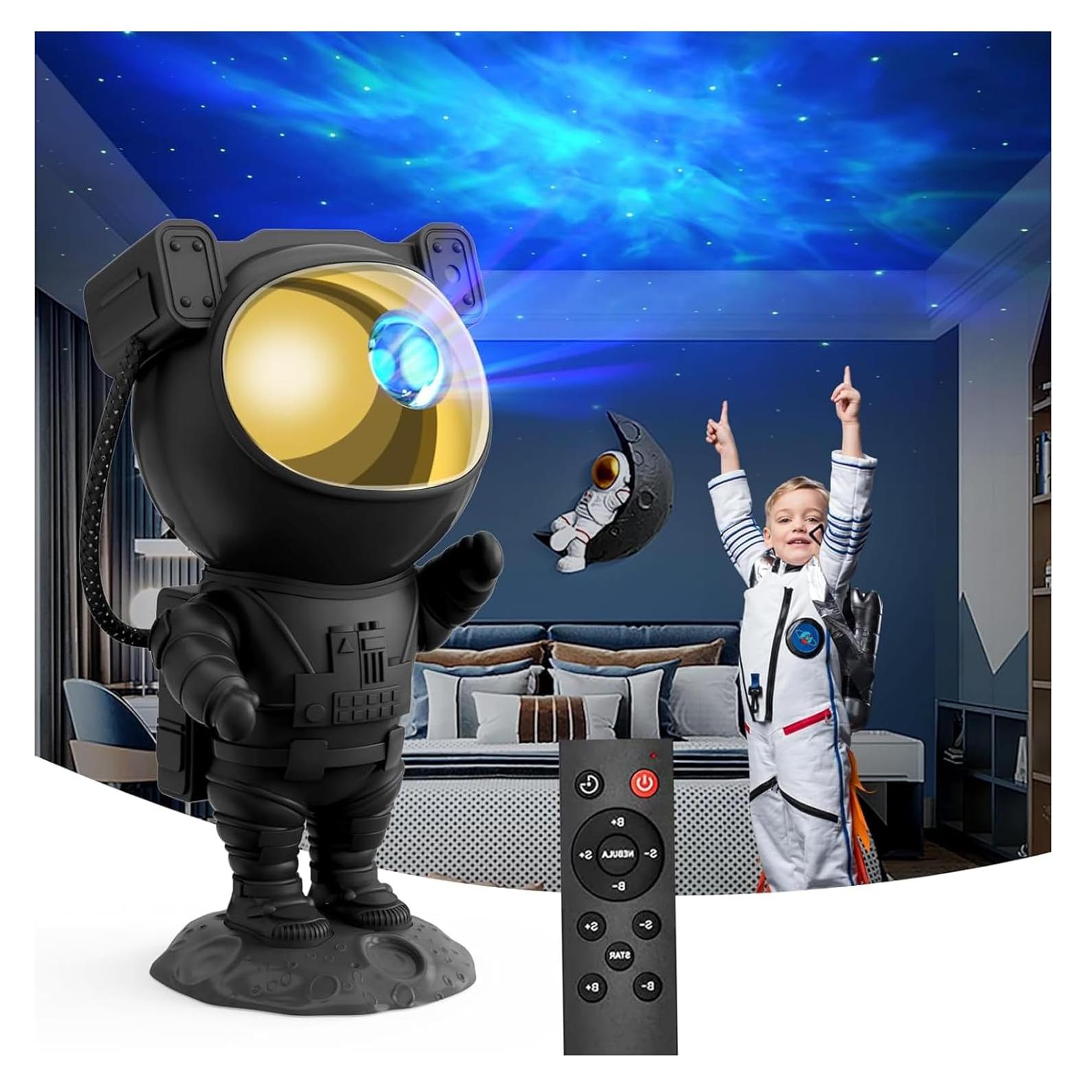 Proyector de Galaxia Astronauta Lonvis - Luz Nocturna 12.7cm